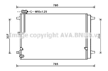 AVA QUALITY COOLING Kondensators, Gaisa kond. sistēma AI5368D